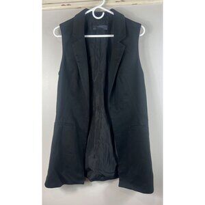 The Limited 31" Long Vest Sleeveless Black Blazer Small